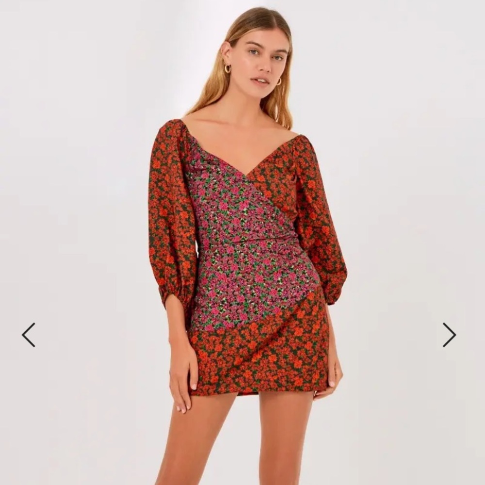 FINDERS KEEPERS YASMINE LONG SLEEVE DRESS NWT 4